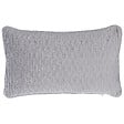 BELIANI - Lot de 2 coussins décoratifs MOTARI Velours 30 x 50 cm Gris Motif géométrique - vignette