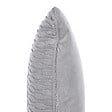 BELIANI - Lot de 2 coussins décoratifs MOTARI Velours 30 x 50 cm Gris Motif géométrique - vignette