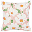 BELIANI - Lot de 2 coussins décoratifs JATROPHA Coton 45 x 45 cm Rose Motif floral - vignette