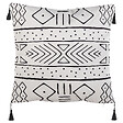 BELIANI - Lot de 2 coussins décoratifs SCHEFFLERA Velours 45 x 45 cm Blanc Motif géométrique - vignette