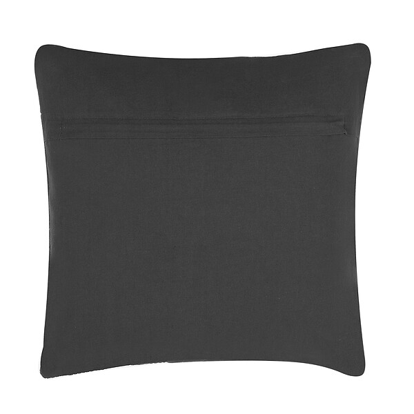 BELIANI - Lot de 2 coussins décoratifs LALAM Coton 45 x 45 cm Gris Motif géométrique - large