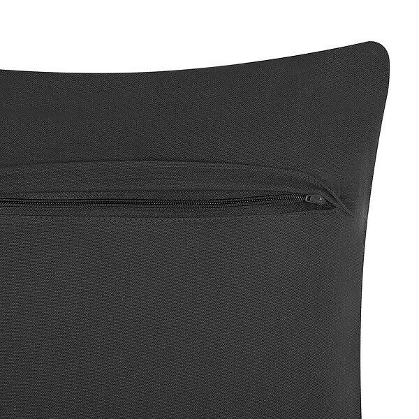BELIANI - Lot de 2 coussins décoratifs LALAM Coton 45 x 45 cm Gris Motif géométrique - large