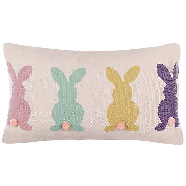 BELIANI - Lot de 2 coussins décoratifs CLUSIA 30 x 50 cm Beige - large