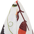 BELIANI - Lot de 2 coussins décoratifs VISCARIA Velours 45 x 45 cm Multicolore Motif de plante - vignette