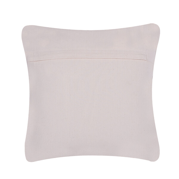 BELIANI - Lot de 2 coussins décoratifs NELLAD Cuir 45 x 45 cm Gris Patchwork - large