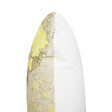 BELIANI - Lot de 2 coussins décoratifs PACHIRA Coton 45 x 45 cm Jaune Motif abstrait - vignette
