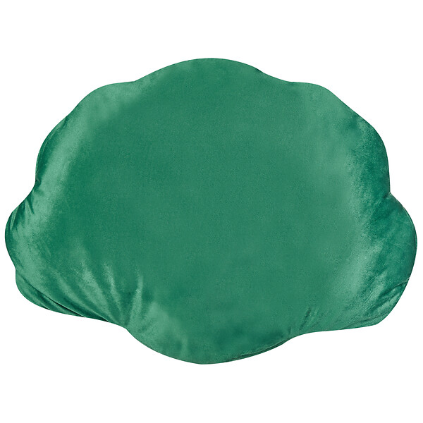 BELIANI - Lot de 2 coussins décoratifs CONSOLIDA Velours 47 x 35 cm Vert émeraude Unicolore - large
