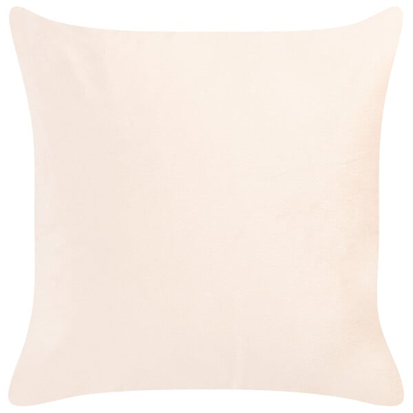 BELIANI - Lot de 2 coussins décoratifs YARROW Velours 45 x 45 cm Beige Motif géométrique - large