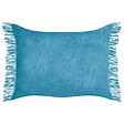 BELIANI - Lot de 2 coussins décoratifs MABA Coton 50 x 35 cm Bleu Unicolore - vignette