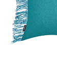 BELIANI - Lot de 2 coussins décoratifs MABA Coton 50 x 35 cm Bleu Unicolore - vignette