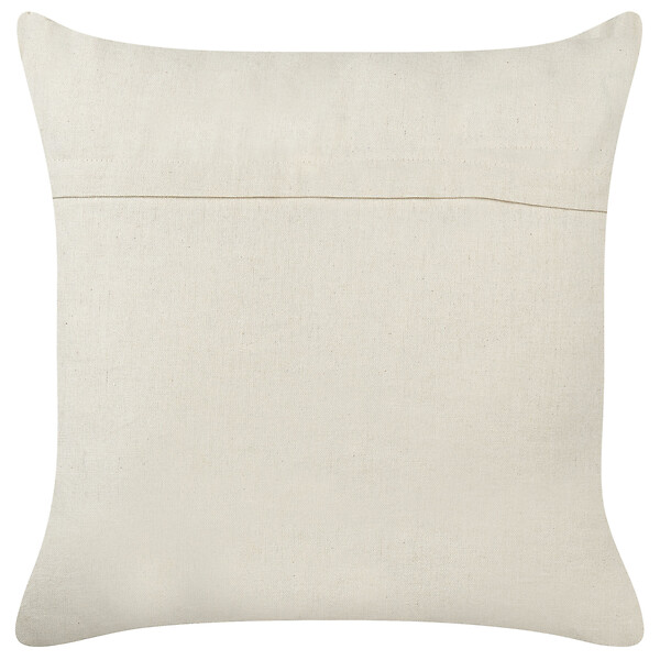 BELIANI - Lot de 2 coussins décoratifs BRACKEN Coton 45 x 45 cm Blanc - large