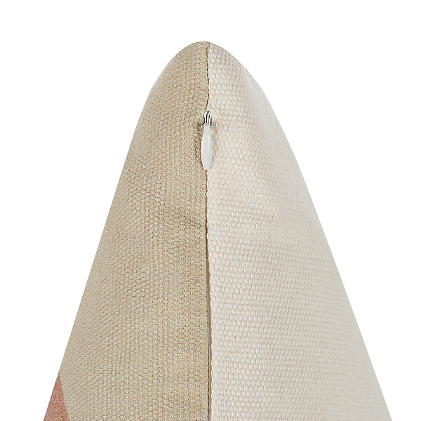 BELIANI - Lot de 2 coussins décoratifs CALLIOPSIS 45 x 45 cm Blanc Motif abstrait - large