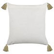 BELIANI - Lot de 2 coussins décoratifs SYRINGA Coton 45 x 45 cm Vert Motif géométrique - vignette