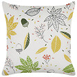 BELIANI - Lot de 2 coussins décoratifs MULLEIN Velours 45 x 45 cm Multicolore Motif de plante - vignette