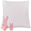 BELIANI - Lot de 2 coussins décoratifs PHLOX Coton 45 x 45 cm Blanc - vignette