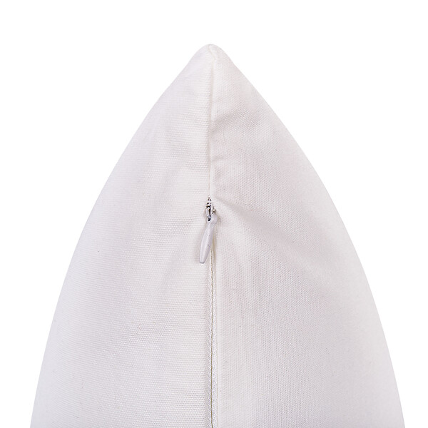 BELIANI - Lot de 2 coussins décoratifs PHLOX Coton 45 x 45 cm Blanc - large
