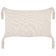BELIANI - Lot de 2 coussins décoratifs HAKONE 45 x 25 cm Taupe Motif géométrique - vignette