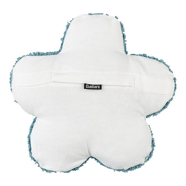 BELIANI - Lot de 2 coussins décoratifs SORREL Coton 30 x 30 cm Bleu Fleur - large