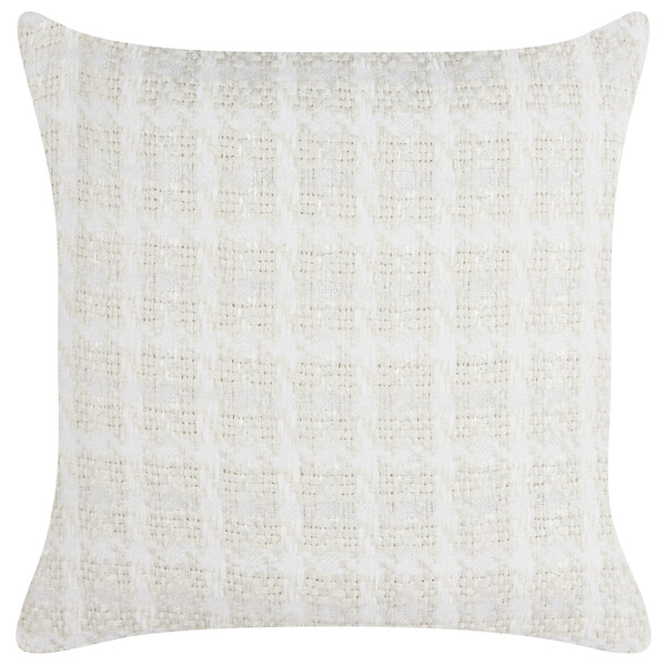 BELIANI - Lot de 2 coussins décoratifs DOURIS 45 x 45 cm Beige clair À carreaux - large