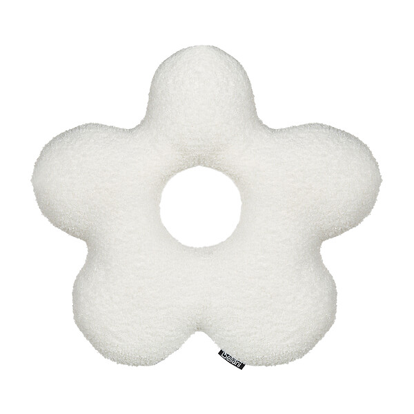 BELIANI - Lot de 2 coussins décoratifs CAMPONULA Bouclé 40 x 40 cm Blanc cassé Unicolore - large