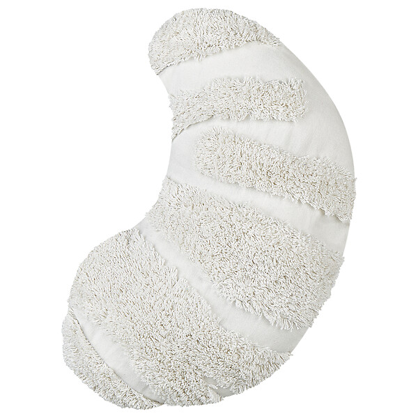BELIANI - Lot de 2 coussins décoratifs SNOWDROP Coton 40 x 25 cm Blanc - large
