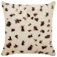 BELIANI - Lot de 2 coussins décoratifs KASRA Fourrure synthétique 45 x 45 cm Beige clair Motif abstrait - vignette