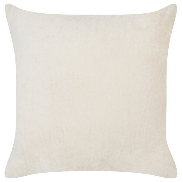 BELIANI - Lot de 2 coussins décoratifs KASRA Fourrure synthétique 45 x 45 cm Beige clair Motif abstrait - large