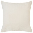 BELIANI - Lot de 2 coussins décoratifs KASRA Fourrure synthétique 45 x 45 cm Beige clair Motif abstrait - vignette