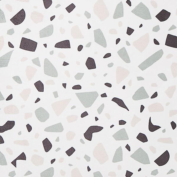 BELIANI - Lot de 2 coussins décoratifs LAVENDER Velours 45 x 45 cm Blanc Motif terrazzo - large