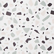 BELIANI - Lot de 2 coussins décoratifs LAVENDER Velours 45 x 45 cm Blanc Motif terrazzo - vignette