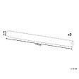 BELIANI - Lot de 2 coussins décoratifs GLADIOLUS Bouclé 172 x 14 cm Rose Unicolore - vignette
