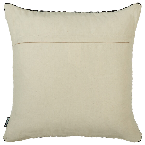 BELIANI - Lot de 2 coussins décoratifs YONCALI Coton 45 x 45 cm Noir À carreaux - large