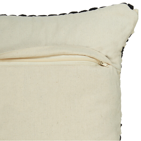 BELIANI - Lot de 2 coussins décoratifs YONCALI Coton 45 x 45 cm Noir À carreaux - large