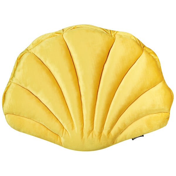 BELIANI - Lot de 2 coussins décoratifs CONSOLIDA Velours 47 x 35 cm Jaune Unicolore - large