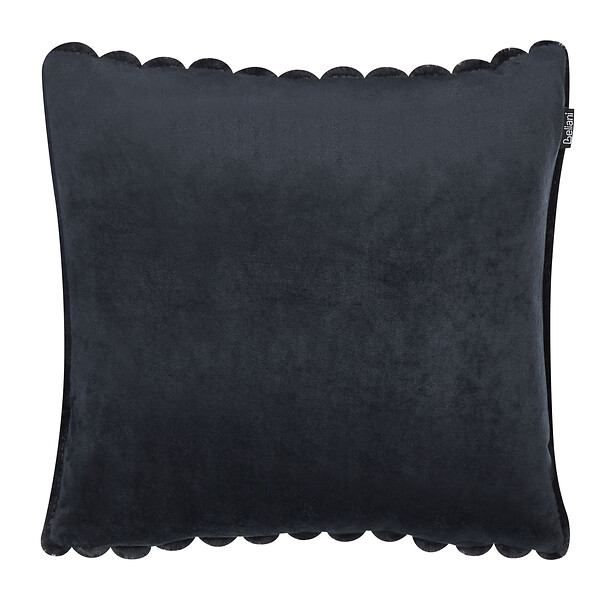 BELIANI - Lot de 2 coussins décoratifs RAKYA 45 x 45 cm Fourrure synthétique Noir À rayure - large