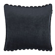 BELIANI - Lot de 2 coussins décoratifs RAKYA 45 x 45 cm Fourrure synthétique Noir À rayure - vignette