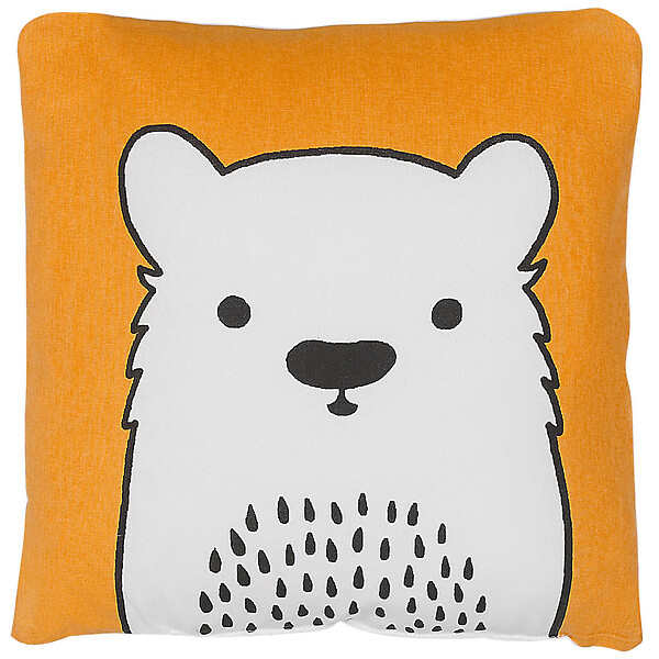 BELIANI - Lot de 2 coussins décoratifs WARANASI Coton 45 x 45 cm Orange - large