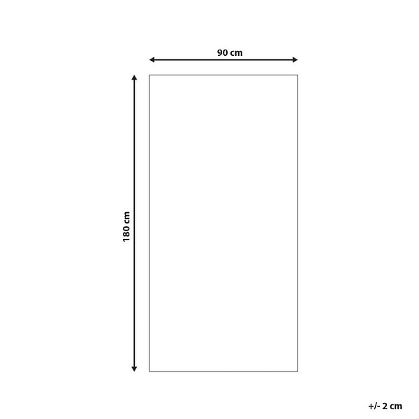 BELIANI - Tapis d'extérieur ROHTAK Noir 90 x 180 cm - large