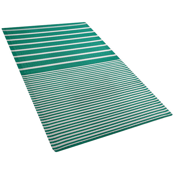 BELIANI - Tapis d'extérieur HALDIA Vert 90 x 180 cm - large