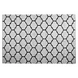 BELIANI - Tapis d'extérieur ALADANA Noir/blanc 140 x 200 cm Réversible - vignette