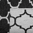 BELIANI - Tapis d'extérieur ALADANA Noir/blanc 140 x 200 cm Réversible - vignette