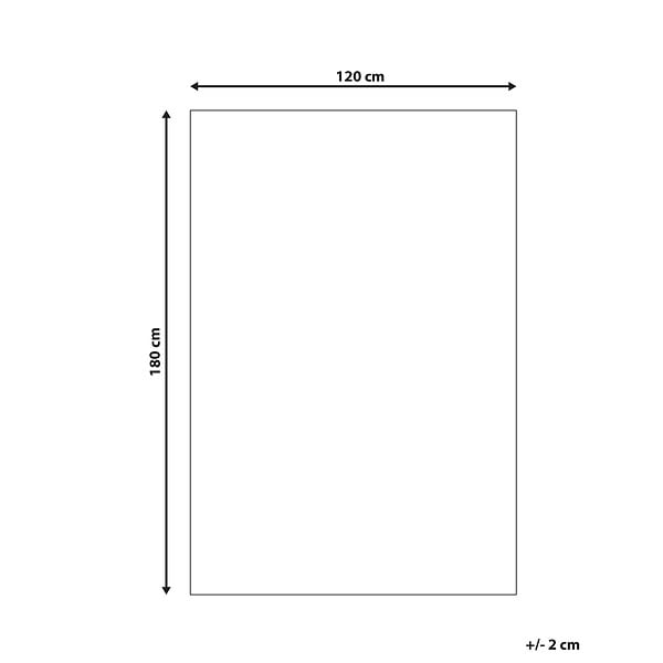 BELIANI - Tapis d'extérieur KOTA Jaune 120 x 180 cm Réversible - large