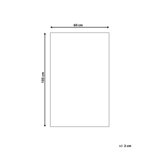 BELIANI - Tapis d'extérieur KOTA Vert 60 x 105 cm Réversible - large