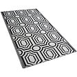 BELIANI - Tapis d'extérieur BIDAR Noir 90 x 180 cm Réversible - vignette