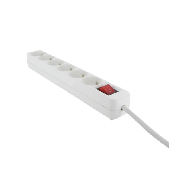 DIO - Bloc multiprise + interrupteur 6x2P+T 3680 W - 4m - Dio - large