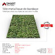 BRAVO THE SMART SOLUTION - Tôle bac acier - Bardage -  plaque H12 Coloris Apple Tree Printech Dimensions 1200x910x0.40 mm - vignette