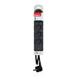 LEGRAND - Multiprise fb 5x2p+t standard interrupteur 1,5m 1mm2 noir - vignette