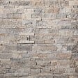 RO'MA NATURE - Pierre de parement Travertin Gris Silver 60x15 cm Brut (lot de 0,99 m² soit 11 plaques) - vignette
