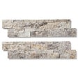 RO'MA NATURE - Pierre de parement Travertin Gris Silver 60x15 cm Brut (lot de 0,99 m² soit 11 plaques) - vignette