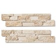 RO'MA NATURE - Parement Travertin Beige 60x15 cm Brut/Adouci (lot de 0,99 m² soit 11 plaques) - vignette